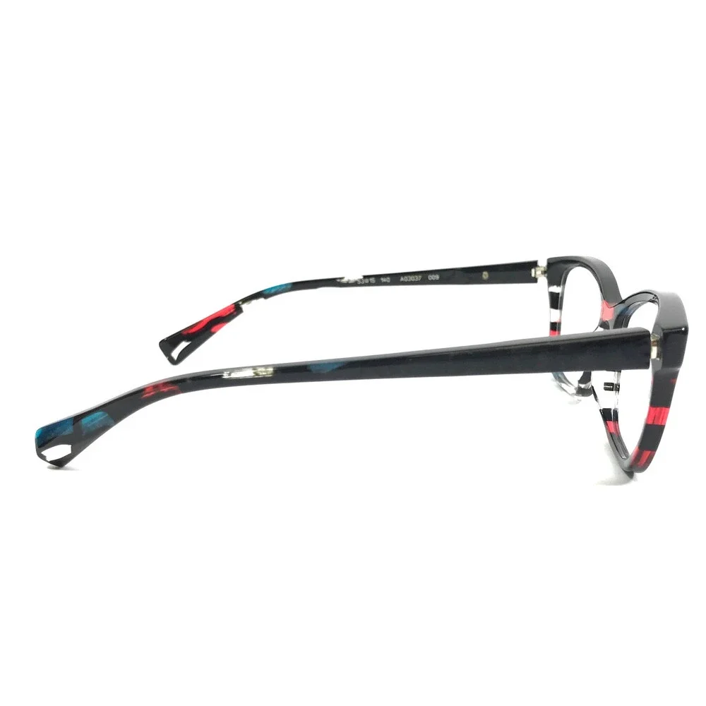 Alain Mikli Eyeglasses Frames A03037 009 Red Teal Noir Mikli Black 53-15-140